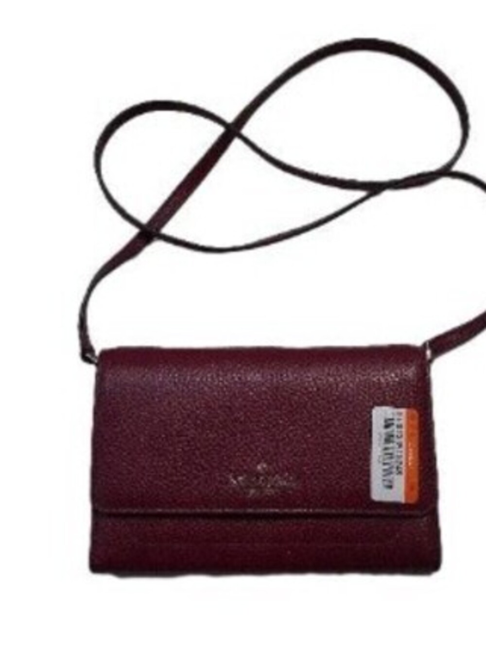 Kate Spade New York Burgundy Leather Crossbody Wallet